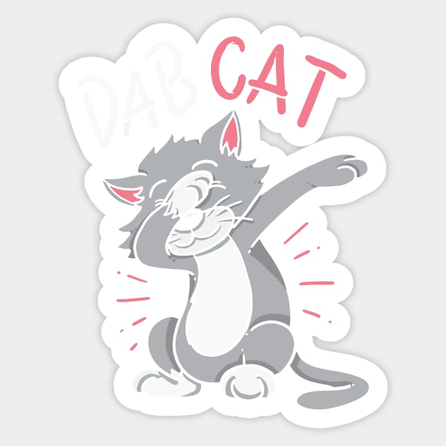 Dab Cat T-shirt / Dabbing Cat Shirt Sticker by Nowhereman78